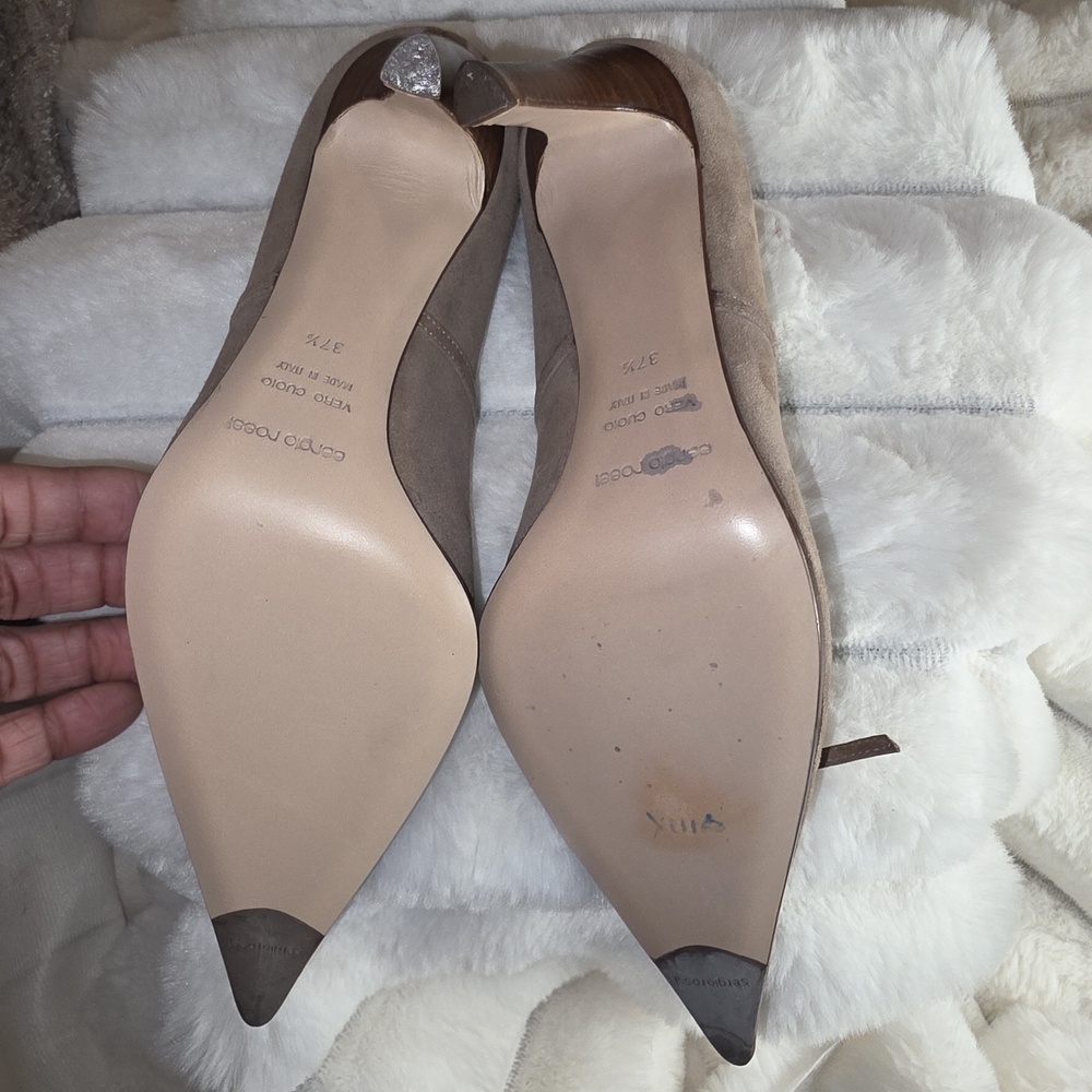 Sergio Rossi Beige Women's Heels - Picture 5 of 9
